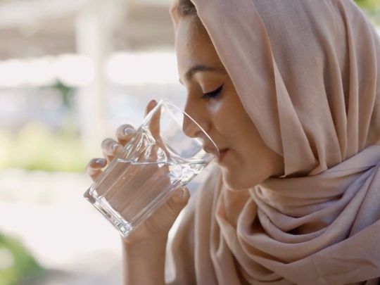 Hydration drinking enough water glass of water